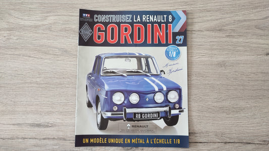 Fascicule + pièces numéro 27 Renault R8 Gordini 1/8 1/8ème Eaglemoss Collections #A67