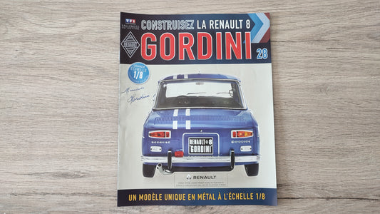 Fascicule + pièces numéro 28 Renault R8 Gordini 1/8 1/8ème Eaglemoss Collections #A67