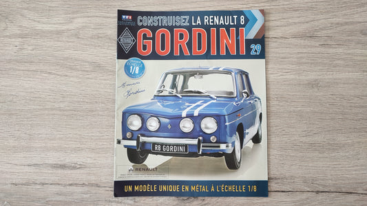 Fascicule + pièces numéro 29 Renault R8 Gordini 1/8 1/8ème Eaglemoss Collections #A67