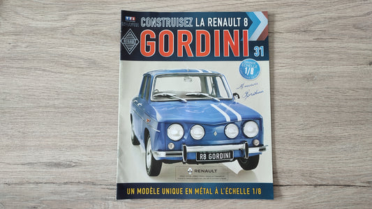 Fascicule + pièces numéro 31 Renault R8 Gordini 1/8 1/8ème Eaglemoss Collections #A67