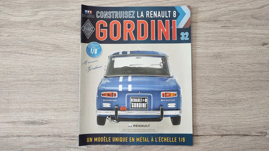 Fascicule + pièces numéro 32 Renault R8 Gordini 1/8 1/8ème Eaglemoss Collections #A67