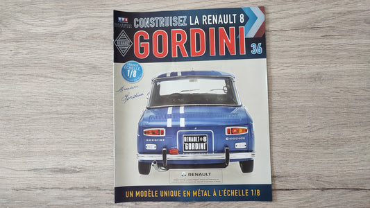 Fascicule + pièces numéro 36 Renault R8 Gordini 1/8 1/8ème Eaglemoss Collections #A67