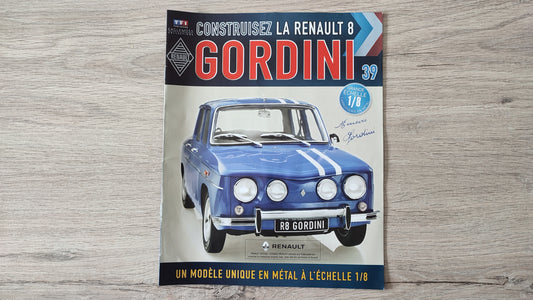 Fascicule + pièces numéro 39 Renault R8 Gordini 1/8 1/8ème Eaglemoss Collections #A67