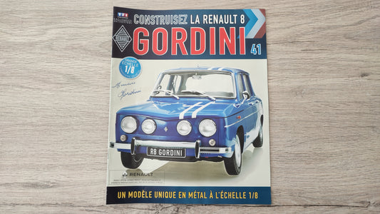 Fascicule + pièces numéro 41 Renault R8 Gordini 1/8 1/8ème Eaglemoss Collections #A67