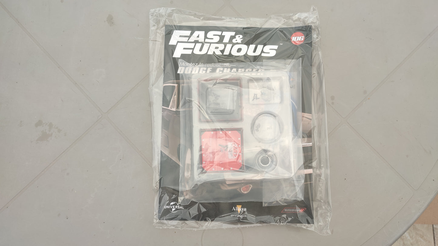 Fascicule avec pièces numéro 106 n°106 Dodge Charger R/T Fast & Furious 1/8 1/8e 1/8ème Altaya