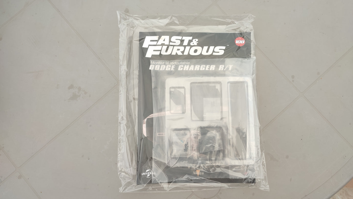 Fascicule avec pièces numéro 108 n°108 Dodge Charger R/T Fast & Furious 1/8 1/8e 1/8ème Altaya