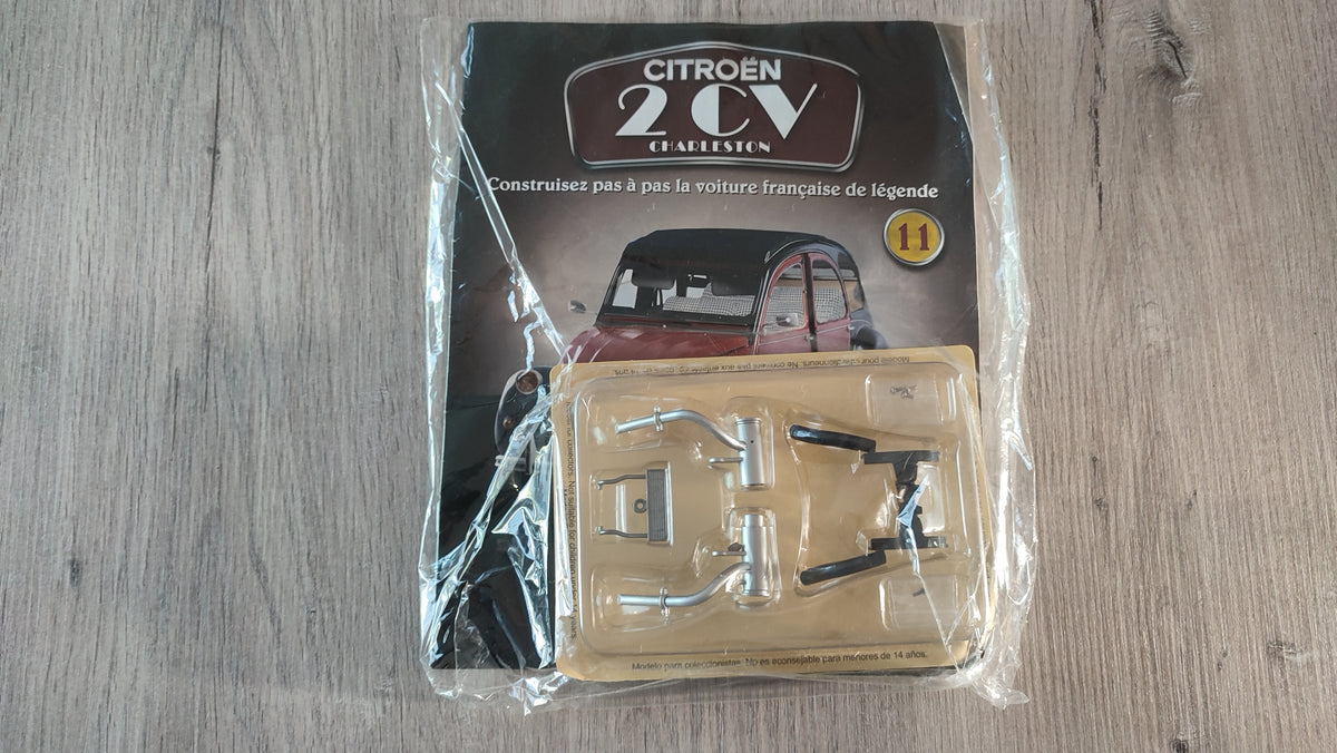 Fascicule avec pièces numéro 11 n°11 Citroën 2CV Charleston 1/8 1/8e 1/8ème Altaya #E74