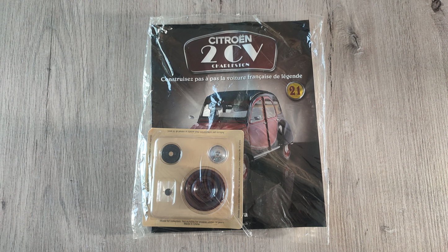 Fascicule avec pièces numéro 21 n°21 Citroën 2CV Charleston 1/8 1/8e 1/8ème Altaya #E74