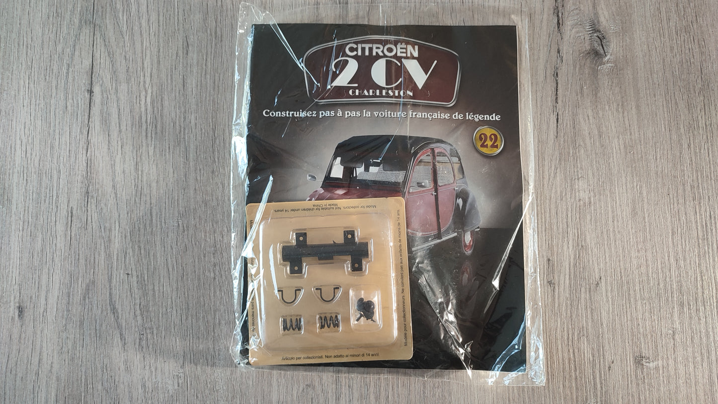 Fascicule avec pièces numéro 22 n°22 Citroën 2CV Charleston 1/8 1/8e 1/8ème Altaya #E74