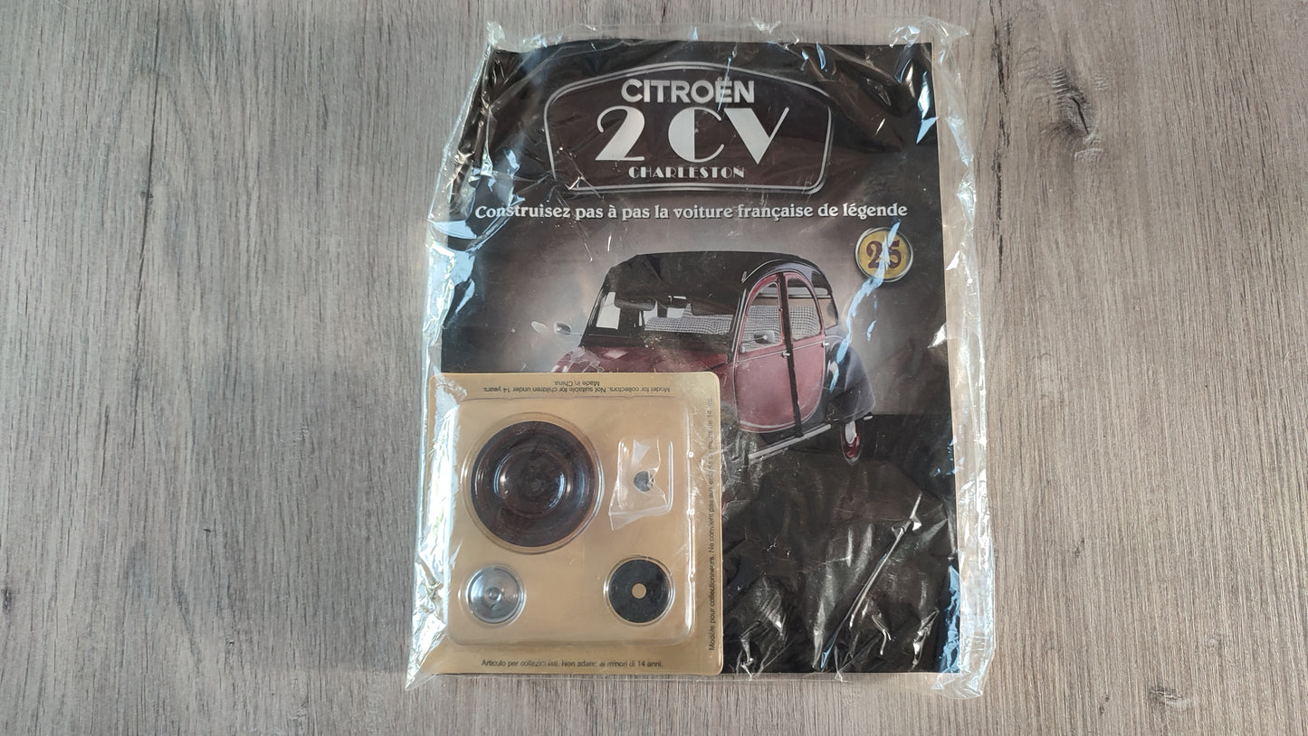 Fascicule avec pièces numéro 25 n°25 Citroën 2CV Charleston 1/8 1/8e 1/8ème Altaya #E74