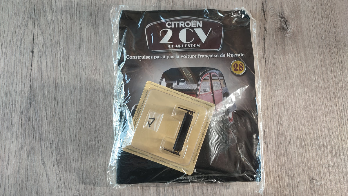 Fascicule avec pièces numéro 28 n°28 Citroën 2CV Charleston 1/8 1/8e 1/8ème Altaya #E74