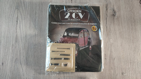 Fascicule avec pièces numéro 32 n°32 Citroën 2CV Charleston 1/8 1/8e 1/8ème Altaya #E74