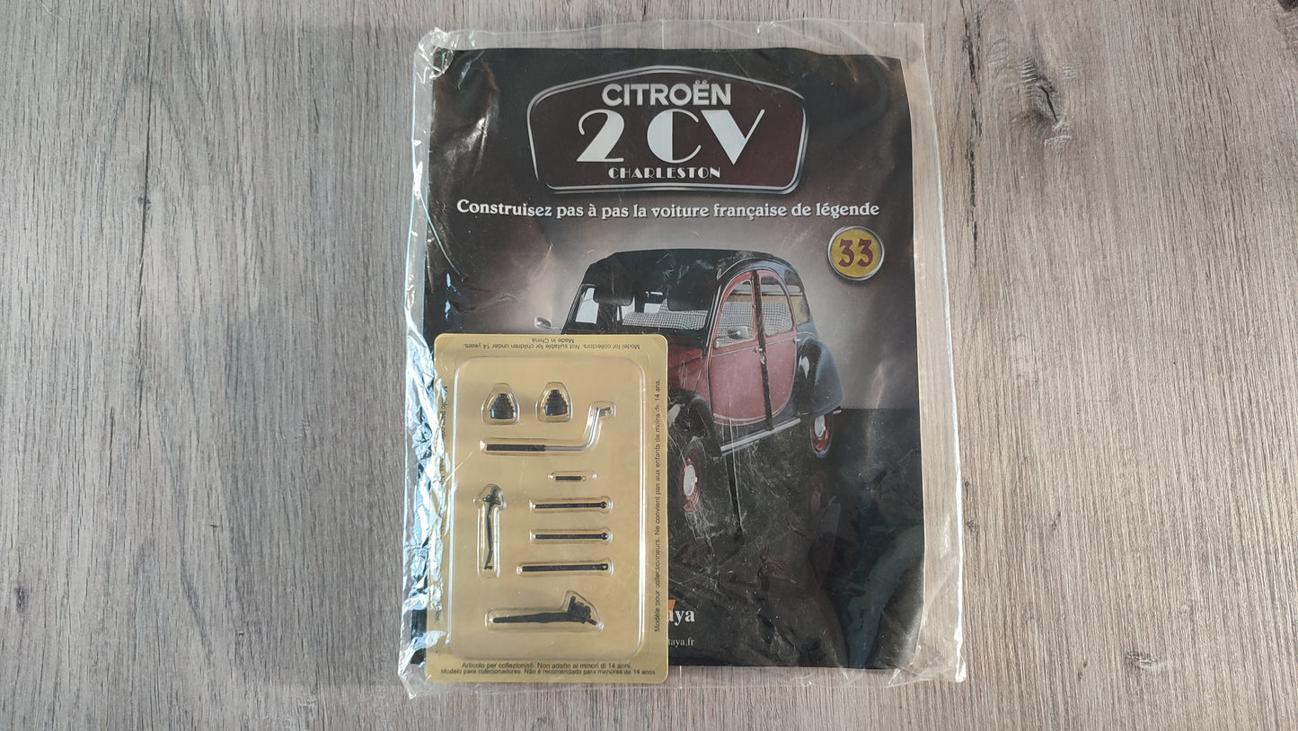 Fascicule avec pièces numéro 33 n°33 Citroën 2CV Charleston 1/8 1/8e 1/8ème Altaya #E74