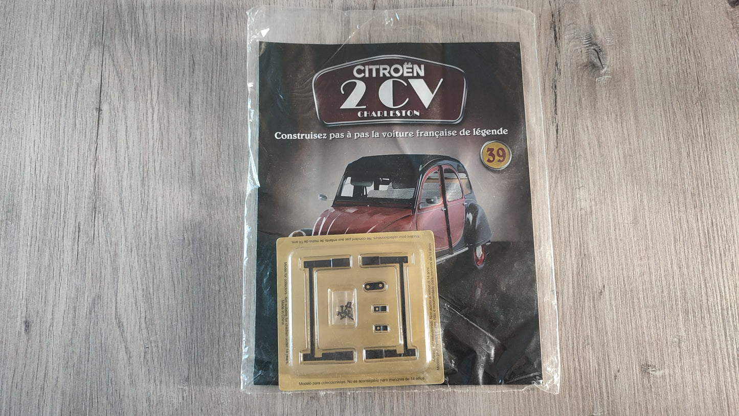Fascicule avec pièces numéro 39 n°39 Citroën 2CV Charleston 1/8 1/8e 1/8ème Altaya #E74