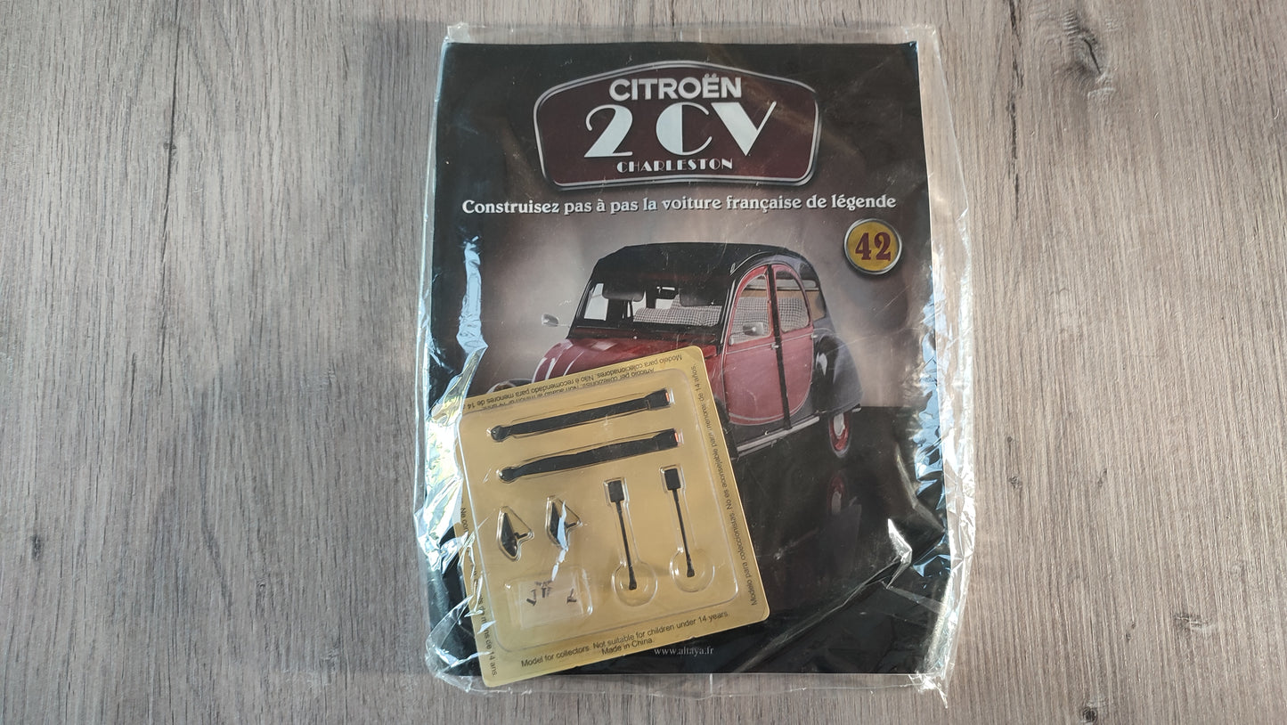 Fascicule avec pièces numéro 42 n°42 Citroën 2CV Charleston 1/8 1/8e 1/8ème Altaya #E74
