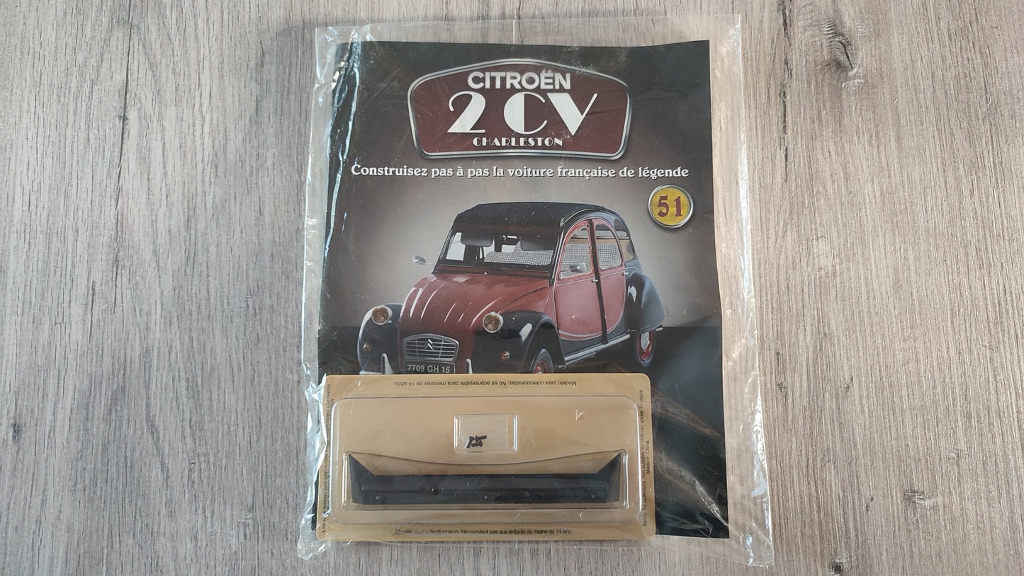 Fascicule avec pièces numéro 51 n°51 Citroën 2CV Charleston 1/8 1/8e 1/8ème Altaya #E74