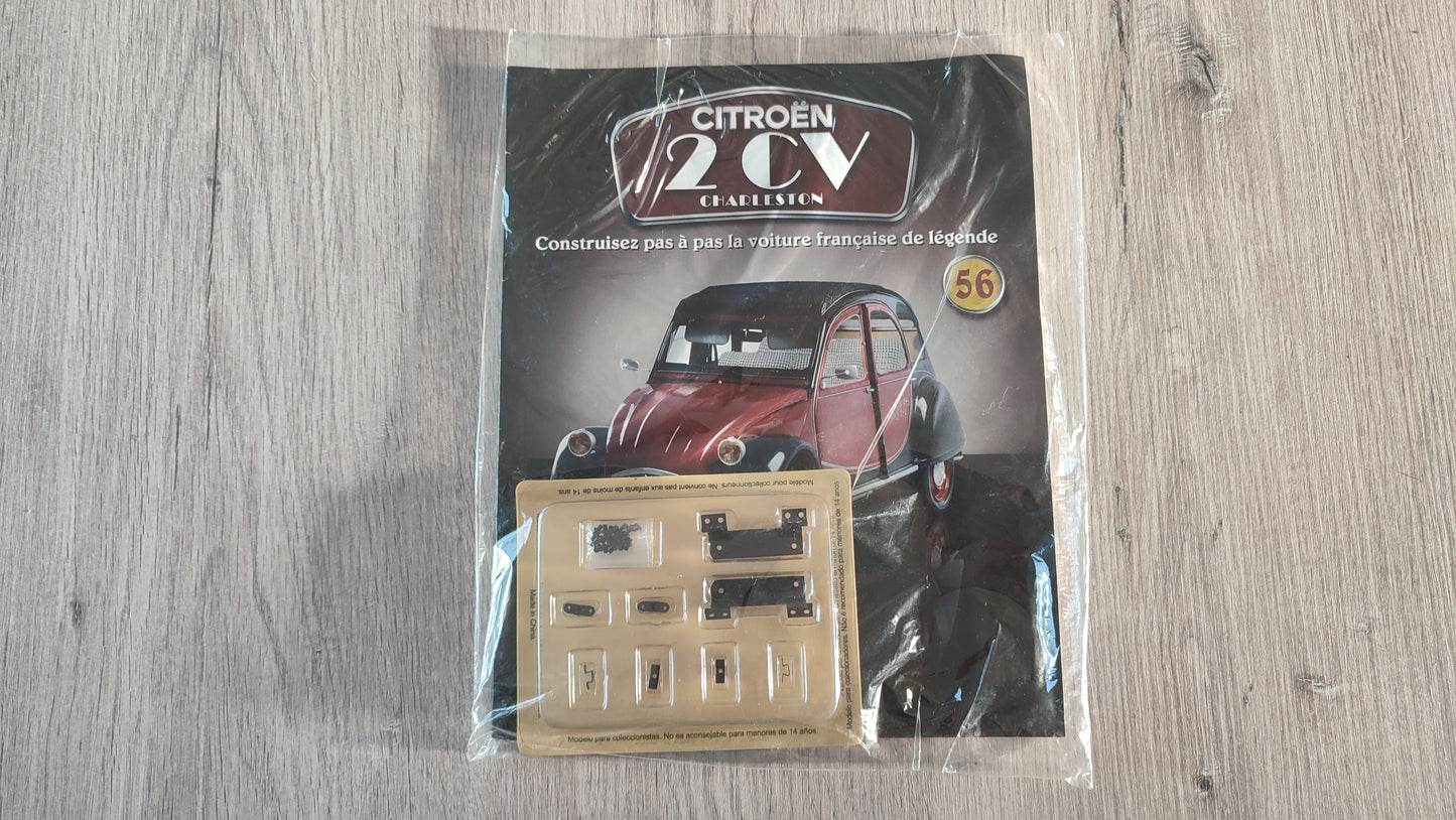 Fascicule avec pièces numéro 56 n°56 Citroën 2CV Charleston 1/8 1/8e 1/8ème Altaya #E74