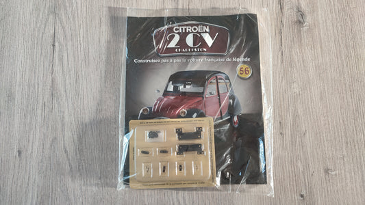 Fascicule avec pièces numéro 56 n°56 Citroën 2CV Charleston 1/8 1/8e 1/8ème Altaya #E74