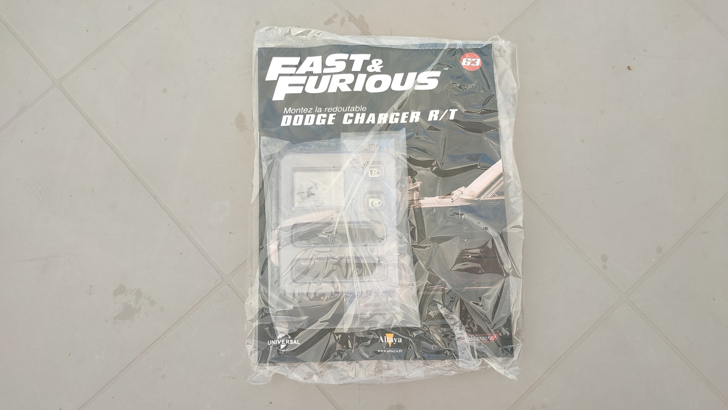 Fascicule avec pièces numéro 63 n°63 Dodge Charger R/T Fast & Furious 1/8 1/8e 1/8ème Altaya