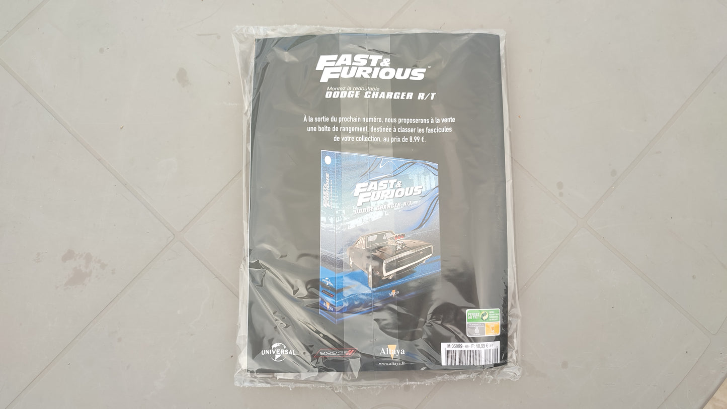 Fascicule avec pièces numéro 69 n°69 Dodge Charger R/T Fast & Furious 1/8 1/8e 1/8ème Altaya