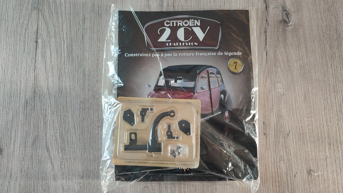 Fascicule avec pièces numéro 7 n°7 Citroën 2CV Charleston 1/8 1/8e 1/8ème Altaya #E74