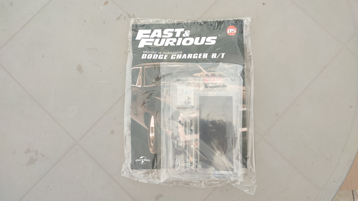 Fascicule avec pièces numéro 85 n°85 Dodge Charger R/T Fast & Furious 1/8 1/8e 1/8ème Altaya