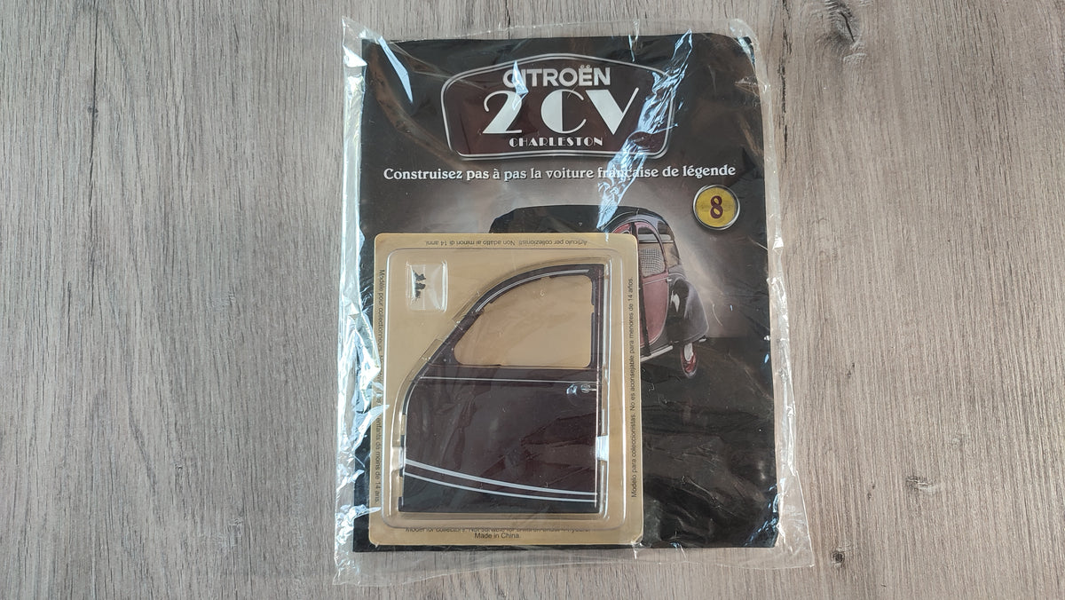 Fascicule avec pièces numéro 8 n°8 Citroën 2CV Charleston 1/8 1/8e 1/8ème Altaya #E74