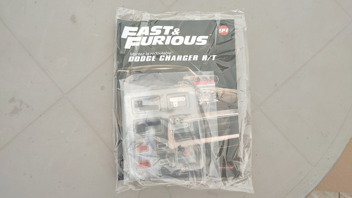 Fascicule avec pièces numéro 94 n°94 Dodge Charger R/T Fast & Furious 1/8 1/8e 1/8ème Altaya