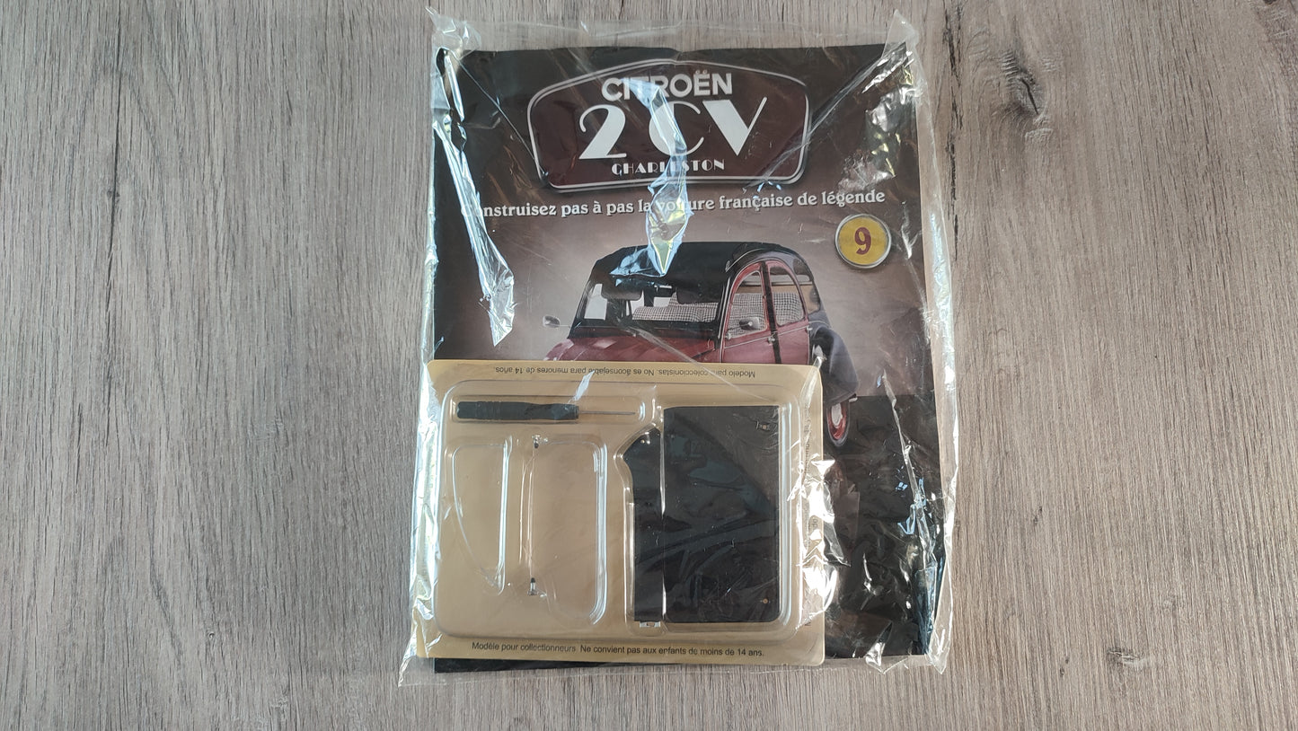 Fascicule avec pièces numéro 9 n°9 Citroën 2CV Charleston 1/8 1/8e 1/8ème Altaya #E74