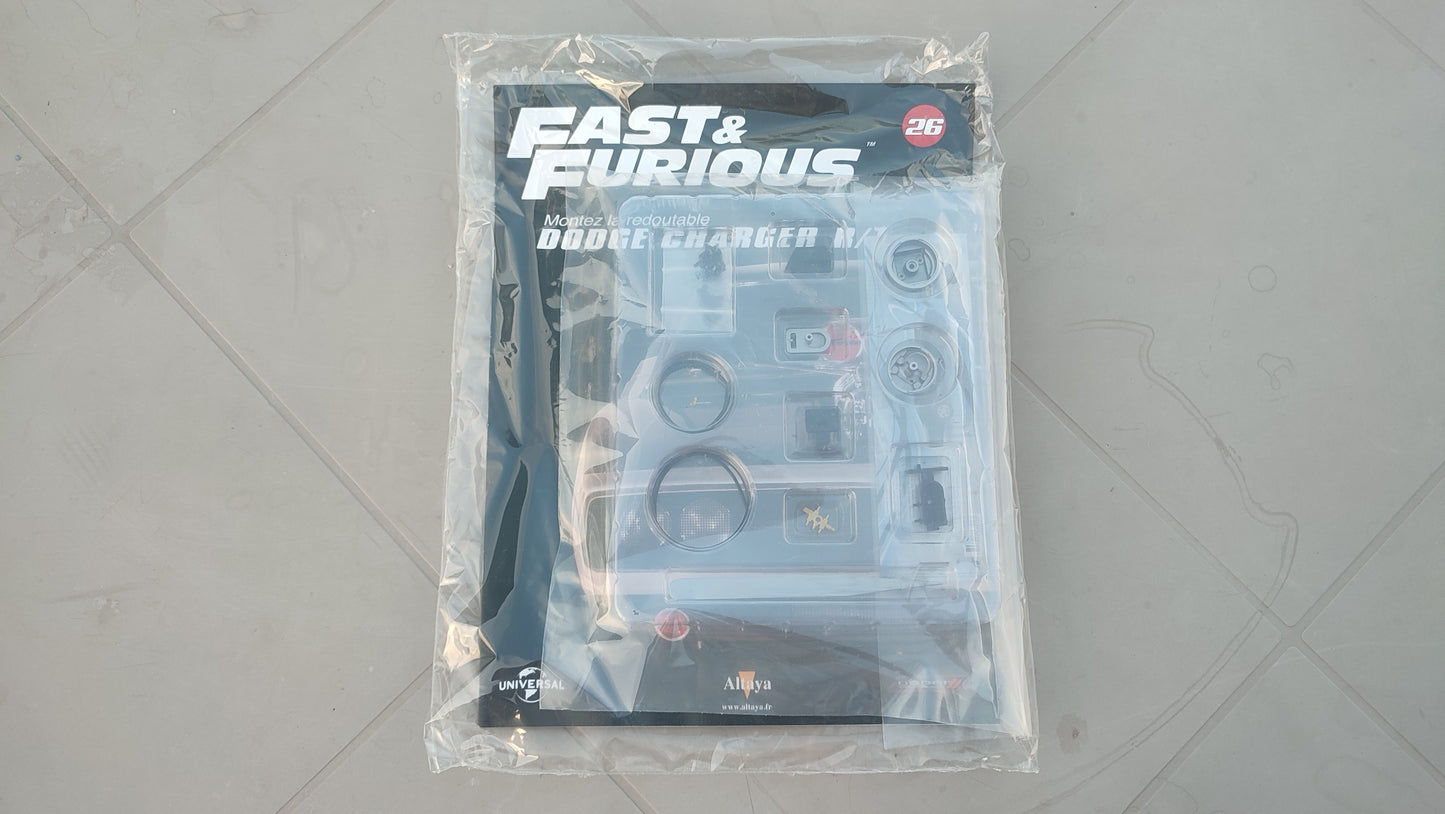 Fascicule avec pièces scellé numéro 26 n°26 Dodge Charger R/T Fast & Furious 1/8 1/8e 1/8ème Altaya