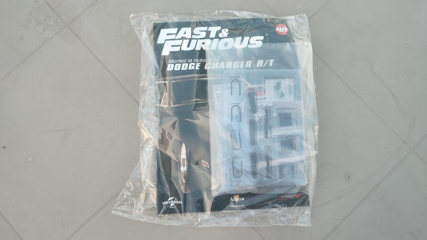 Fascicule avec pièces scellé numéro 40 n°40 Dodge Charger R/T Fast & Furious 1/8 1/8e 1/8ème Altaya