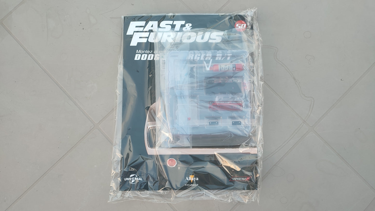 Fascicule avec pièces scellé numéro 50 n°50 Dodge Charger R/T Fast & Furious 1/8 1/8e 1/8ème Altaya