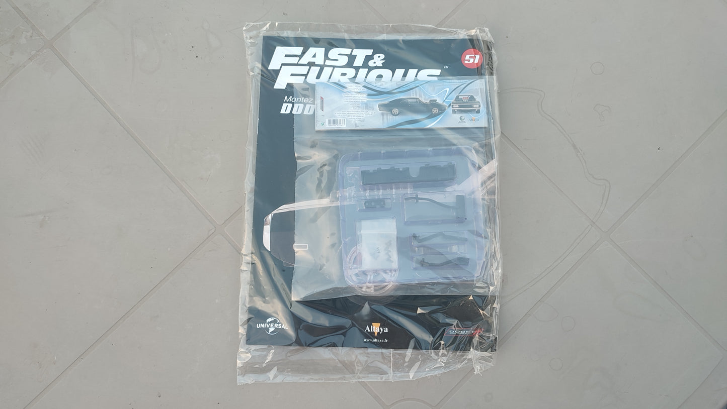 Fascicule avec pièces scellé numéro 51 n°51 Dodge Charger R/T Fast & Furious 1/8 1/8e 1/8ème Altaya
