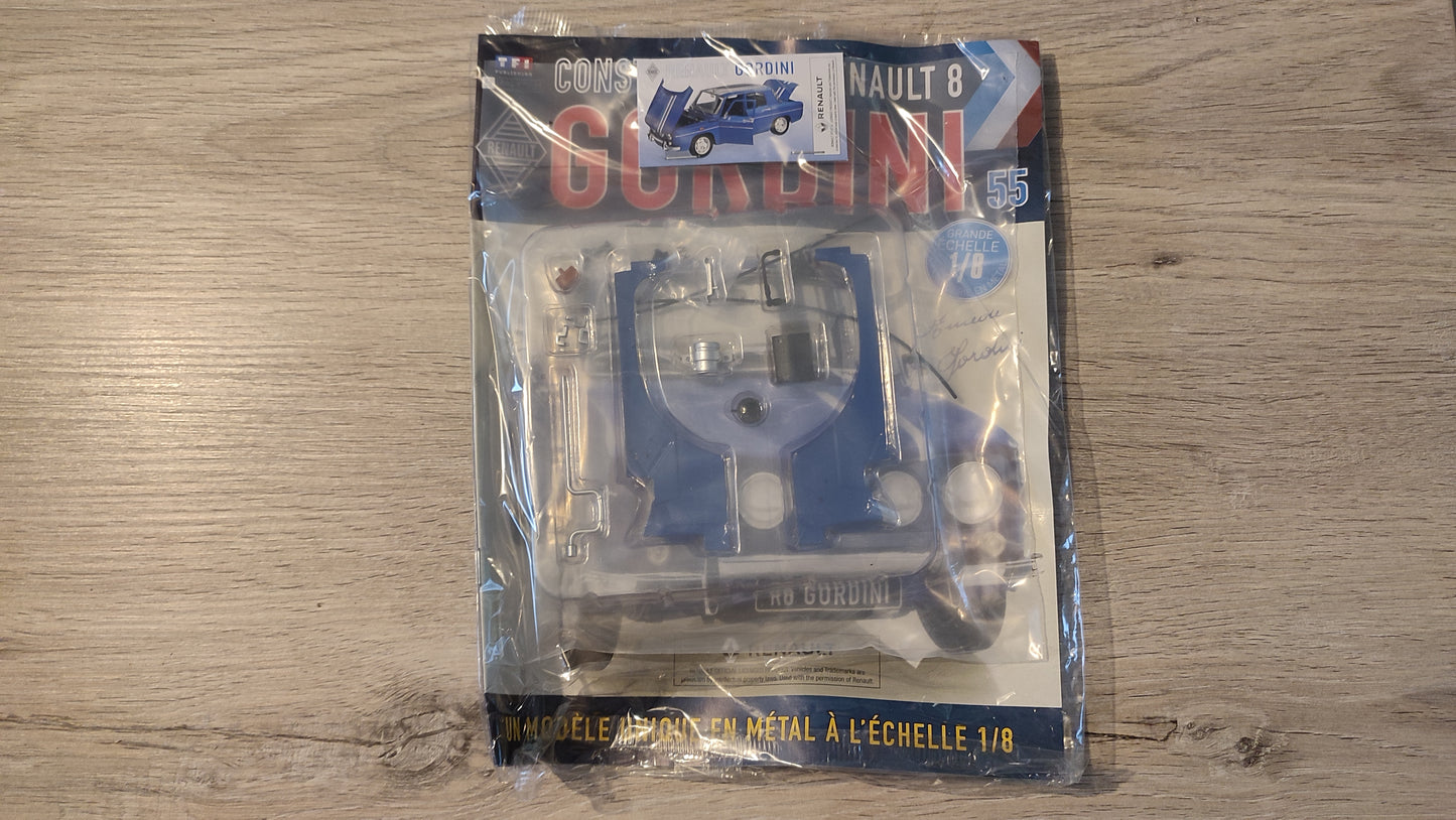 Fascicule complet scellé numéro 55 n°55 Renault R8 Gordini 1/8 1/8ème Eaglemoss Collections #D61