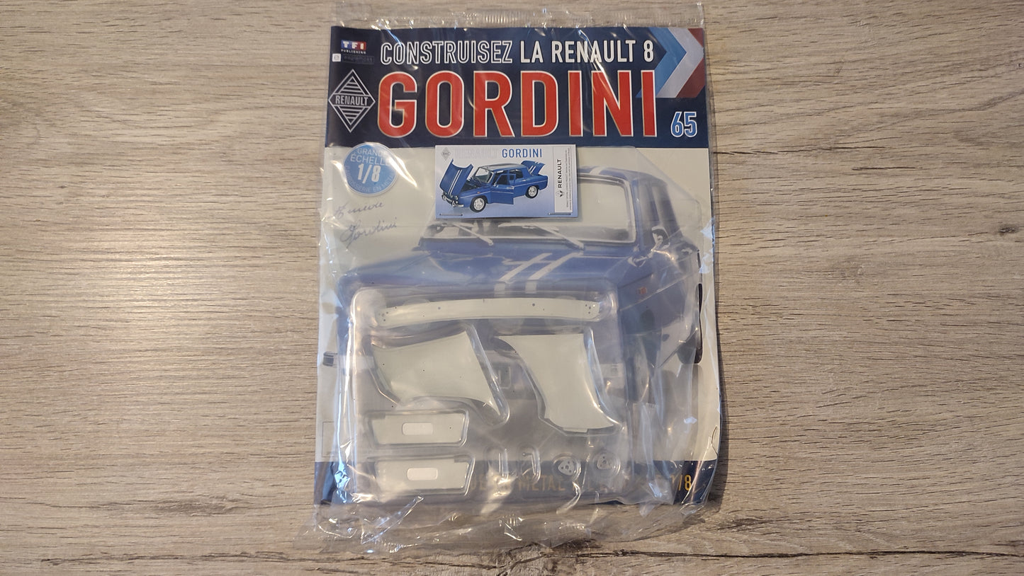 Fascicule complet scellé numéro 65 n°65 Renault R8 Gordini 1/8 1/8ème Eaglemoss Collections #D61