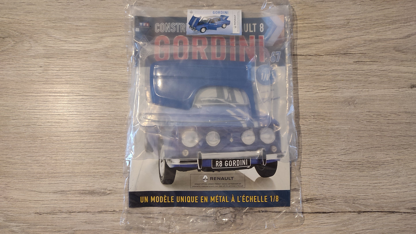 Fascicule complet scellé numéro 67 n°67 Renault R8 Gordini 1/8 1/8ème Eaglemoss Collections #D61