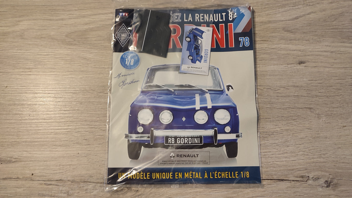 Fascicule complet scellé numéro 78 n°78 Renault R8 Gordini 1/8 1/8ème Eaglemoss Collections #D61