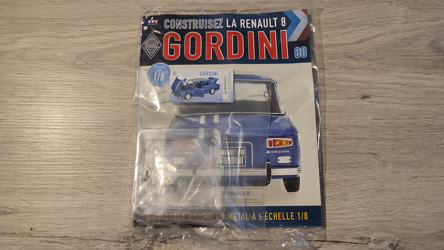Fascicule complet scellé numéro 80 n°80 Renault R8 Gordini 1/8 1/8ème Eaglemoss Collections #D61