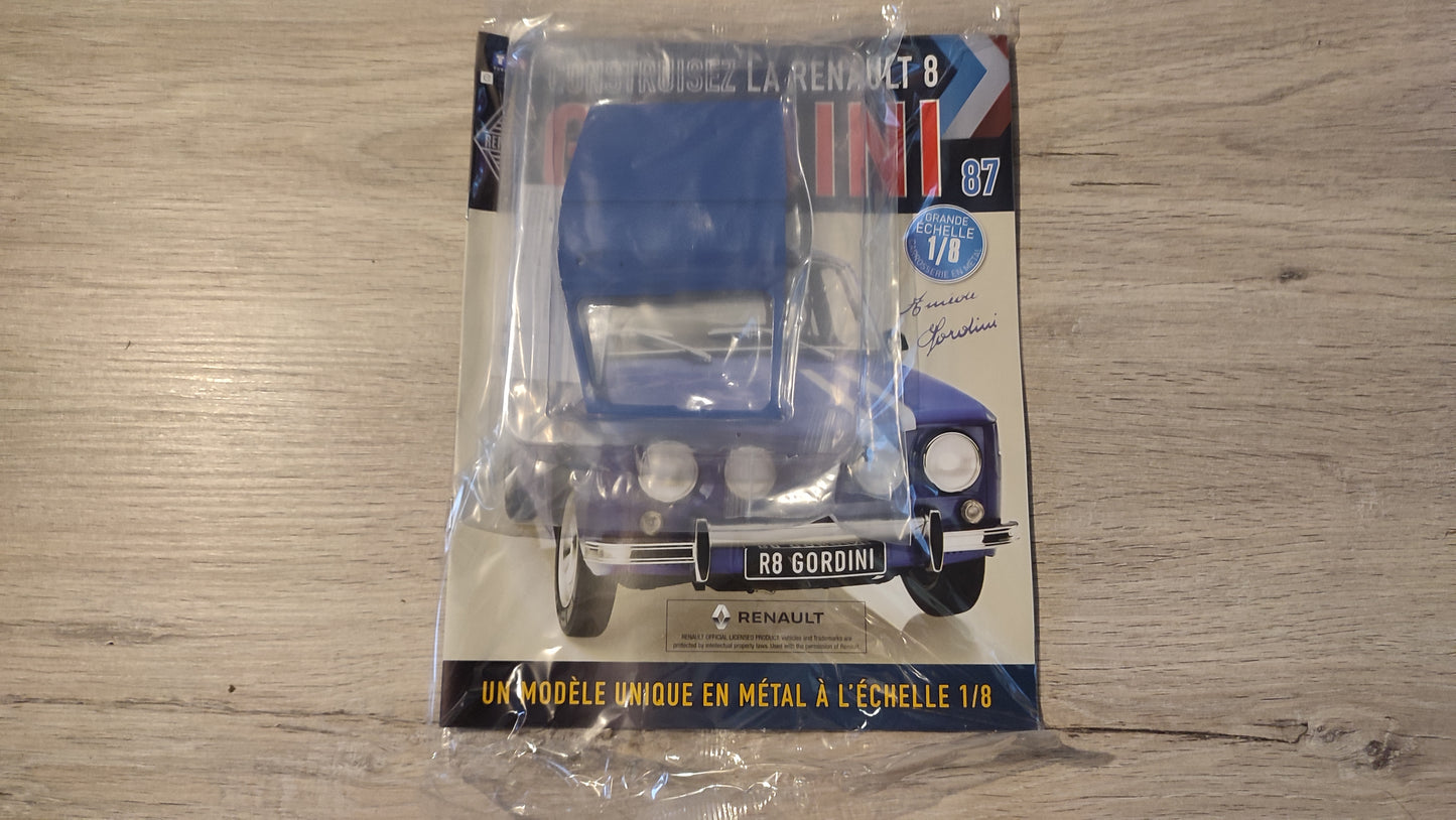 Fascicule complet scellé numéro 87 n°87 Renault R8 Gordini 1/8 1/8ème Eaglemoss Collections #D61