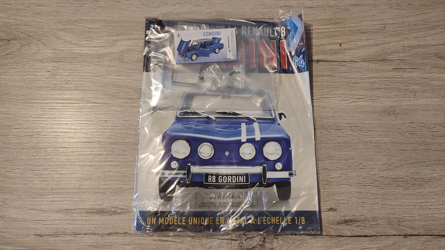 Fascicule complet scellé numéro 94 n°94 Renault R8 Gordini 1/8 1/8ème Eaglemoss Collections #D61