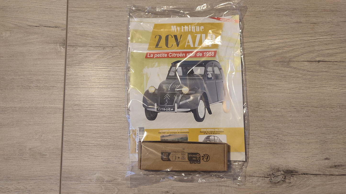 Fascicule n°86 numéro 86 pièce détachée Citroën 2CV AZLP 1/8 1/8ème Hachette Collections #E39