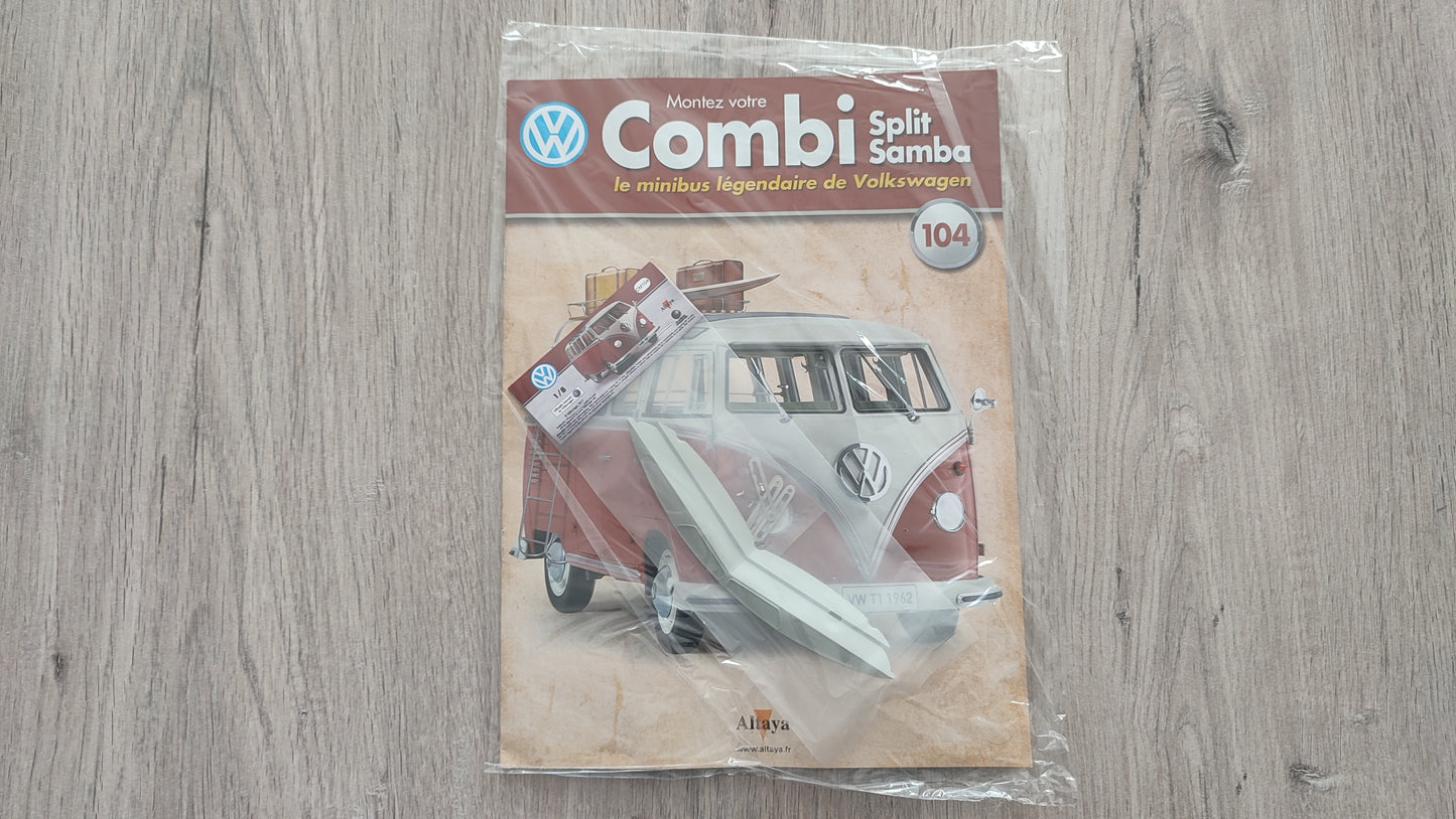 Fascicule numéro 104 n°104 Le combi Volkswagen Split Samba 1/8 1/8ème Altaya #C72