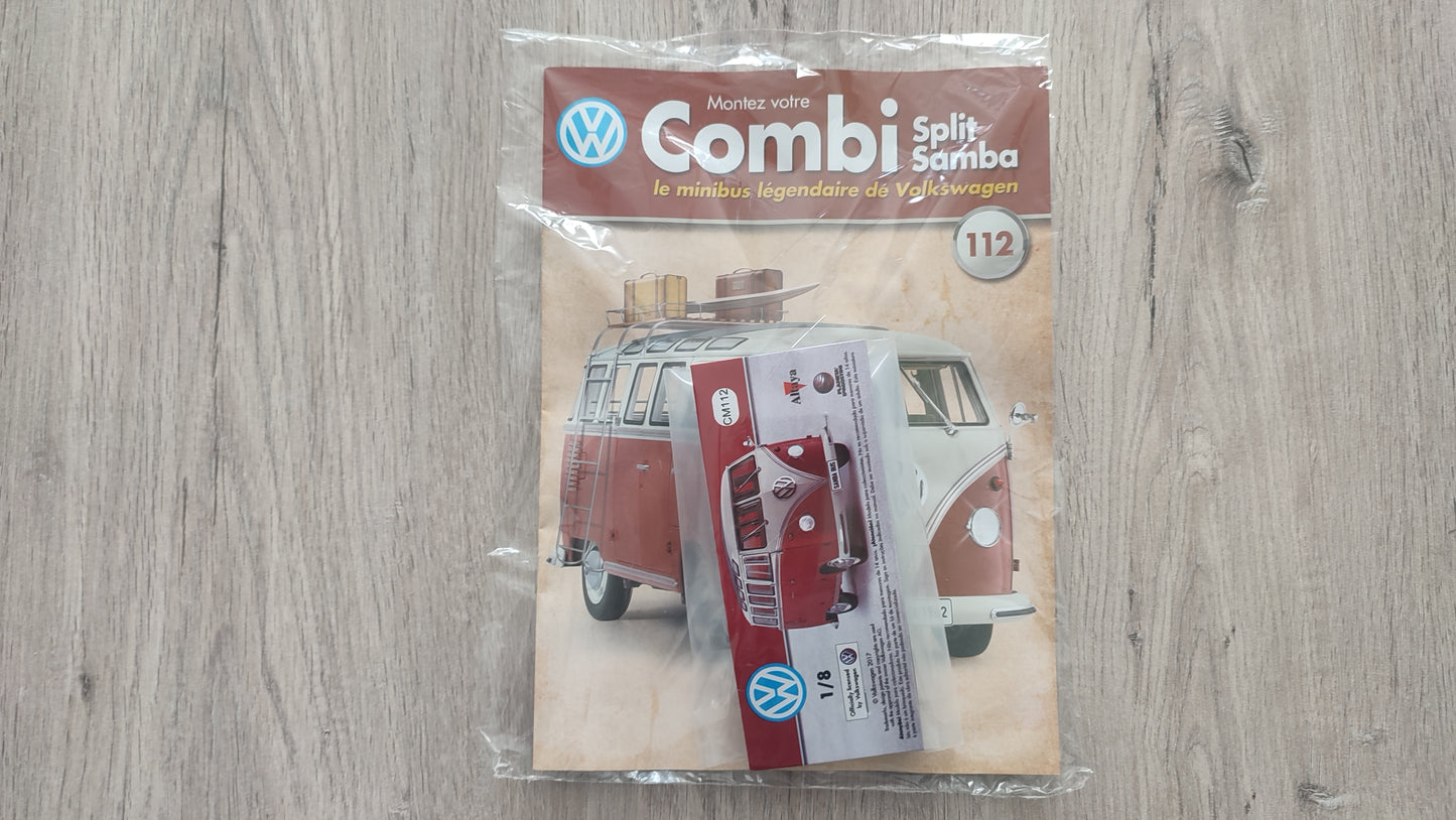 Fascicule numéro 112 n°112 Le combi Volkswagen Split Samba 1/8 1/8ème Altaya #C72