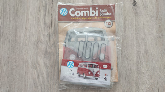 Fascicule numéro 113 n°113 Le combi Volkswagen Split Samba 1/8 1/8ème Altaya #C72