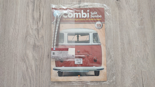 Fascicule numéro 115 n°115 Le combi Volkswagen Split Samba 1/8 1/8ème Altaya #C72