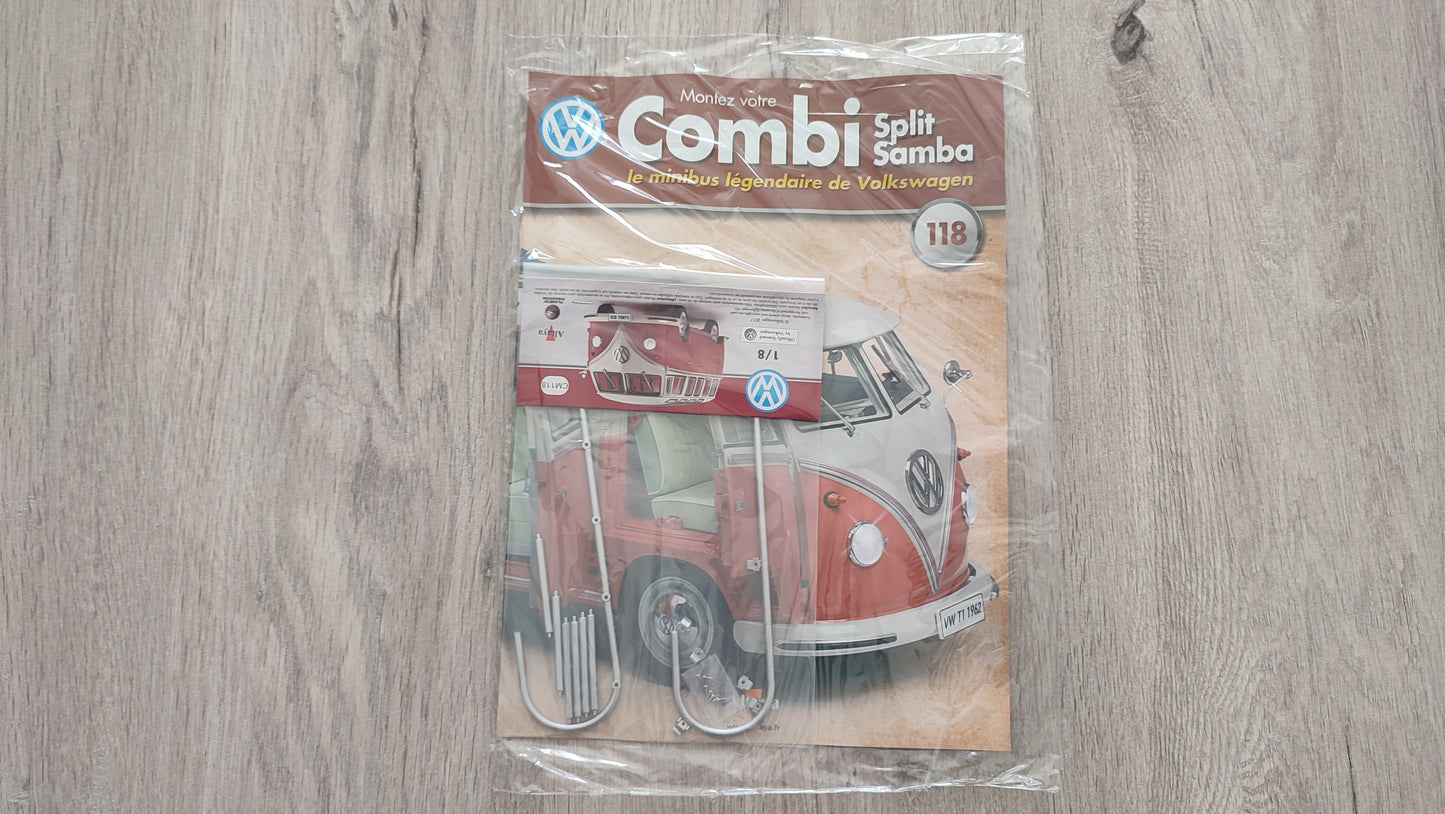 Fascicule numéro 118 n°118 Le combi Volkswagen Split Samba 1/8 1/8ème Altaya #C72