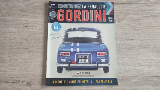 Fascicule numéro 12 n°12 seul sans pièce Renault R8 Gordini 1/8 1/8ème Eaglemoss collections #D08