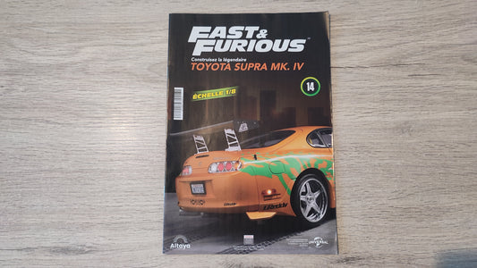 Fascicule numéro 14 n°14 seul sans pièce Toyota Supra MK.IV Fast & Furious 1/8 1/8e 1/8ème Altaya #E50