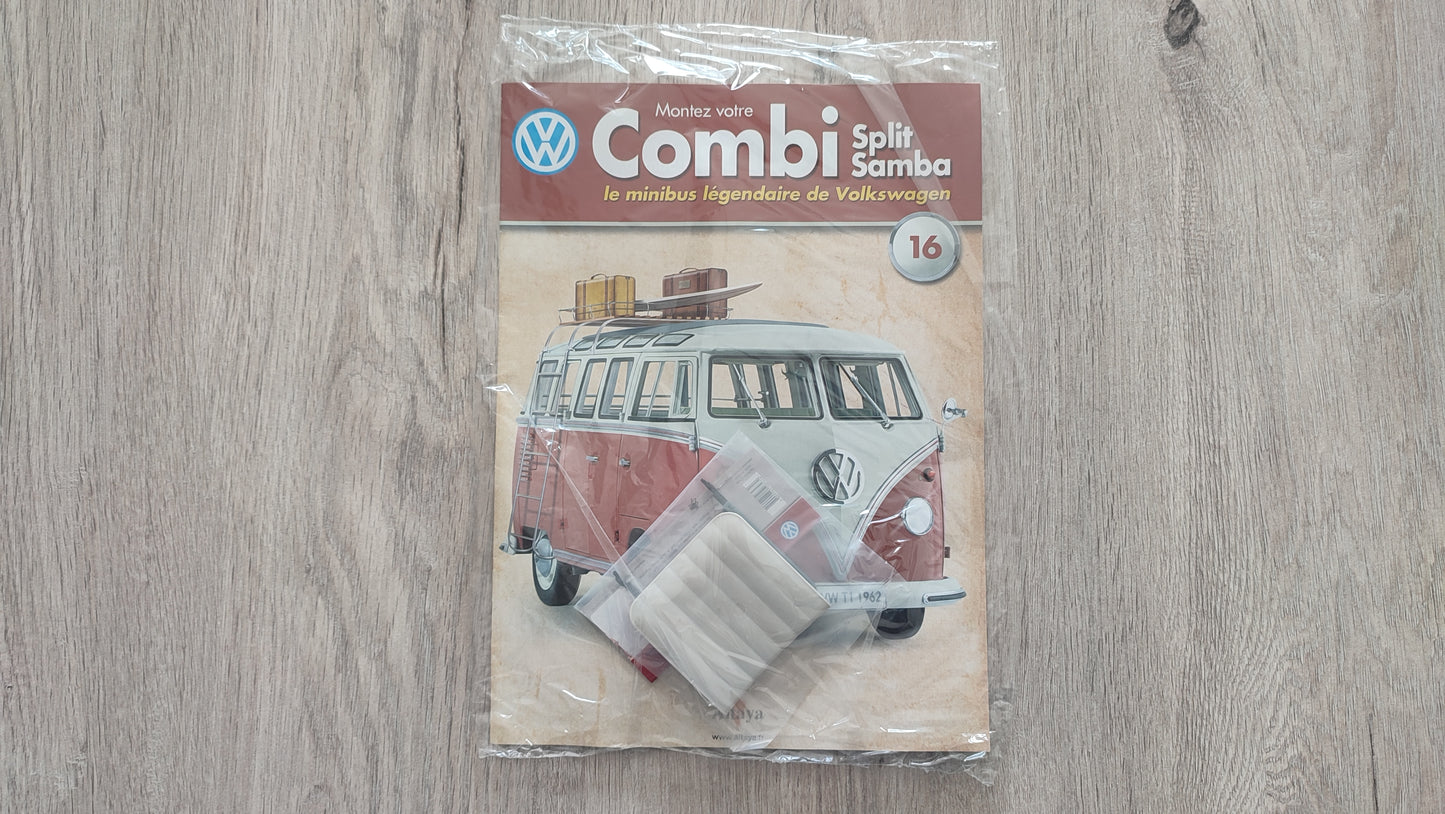 Fascicule numéro 16 n°16 Le combi Volkswagen Split Samba 1/8 1/8ème Altaya #C72