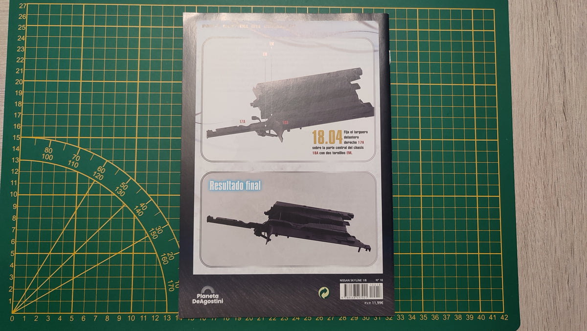Fascicule numéro 18 n°18 seul sans pièce Nissan Skyline GT-R R34 Fast & Furious de Brian O'Conner 1/8 1/8e 1/8ème Altaya #E78
